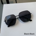 Miniatyrbilde 1 av 10: Hexagon Solbriller Polygon Shades SORT-SORT SORT-SORT Black-Black