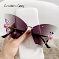Pikkukuva 1 / 10: Crystal Butterfly Aurinkolasit Reunattomat aurinkolasit GRADIENT GREY Gradient Grey
