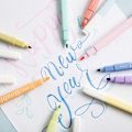 Miniatyrbillede 4 af 5: Quick Dry Highlighters Marker Æstetisk Pastel