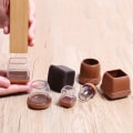 Miniatyrbillede 6 af 10: Stolebenkapper Møbelfødder SORT black