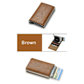 Miniatyrbillede 10 af 10: Anti-Lost Card Wallet RFID-blokerende tegnebøger SORT STYLE1 STYLE1 Black style1-style1