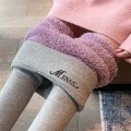 Miniatyrbillede 6 af 10: Strømpebukser Thermal Leggings Fleeceforede bukser LYSGRÅ L light grey L