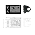 Miniatyrbillede 3 af 7: E-cykel LCD Display Scooter Elektrisk Cykel Måler MTB Speedometer