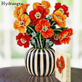 Pikkukuva 2 / 10: 3D Pops-up -kimppu paperikukat PUNAINEN LILY PUNAINEN LILYA Red Lily