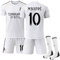 Miniatyrbilde 1 av 3: 2025-2026 Real Madrid Hjemme Barn Voksen Fotballtrøye Nr. 10 Mbappe 24