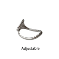 Pikkukuva 2 / 10: 2kpl Double Finger Ring Open Ring SILVER Silver