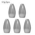 Miniatyrbillede 1 af 8: 1/2/5 stk Fiskeri Tungsten faldsynk 3.5G-5STK 3.5G-5STK 3.5g-5pcs