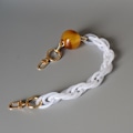 Miniatyrbillede 5 af 6: Skuldertaske Strap Resin kæde SORT black