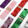 Pikkukuva 10 / 10: Sequin Stretch Belt Kiiltävä vyötärönauha 60X6CMH H 60x6cmH