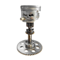 Miniatyrbillede 1 af 10: Carving Piston Skull Face Statue A A A