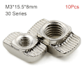 Pikkukuva 1 / 10: 10 kpl vasaran muotoiset mutterit T mutterit M330 SARJA 30 SARJA M330 Series