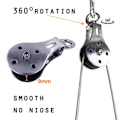 Miniatyrbillede 3 af 6: Single Pulley Block Wire Rope Pulley Wheel
