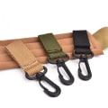 Miniatyrbilde 9 av 10: 4 stk Webbing ryggsekk stropp Quickdraw karabinkrok KHAKI STYLE 1 Khaki Style 1-Style 1