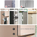 Miniatyrbilde 5 av 10: Kjøleskap Lås Skapspenne GRÅ 2STK 2STK Grey 2PCS-2PCS