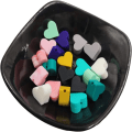 Miniatyrbillede 2 af 3: Hjerteform Perle Candy Color Beads Farverig Perle