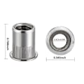 Miniatyrbild 2 av 6: 100 Styck Nitmutter Flat Head Rivnut Insatsmutter
