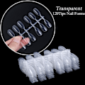Miniatyrbillede 6 af 7: 120 stk. Fake Nail Tips Display Palette TRANSPARENT Transparent