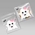Miniatyrbillede 1 af 7: 100 stk Halloween slikposer Plast slikposer GHOST GHOST Ghost