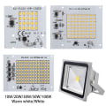 Miniatyrbillede 8 af 10: LED Chip Flood Light Perler HVID 20W 20W white 20W-20W