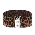 Bred Elastisk Bælte Metal Spænde Talje LEOPARD PRINT leopard print