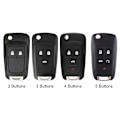 Miniatyrbillede 2 af 10: Fjernnøglekasse Bilnøgleskal 5 KNAPPER 5 KNAPPER 5 Buttons