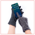 Miniatyrbillede 4 af 10: Rhinestone Handsker Varme Handsker SORT SORT black