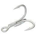 Miniatyrbilde 1 av 8: 10 stk Fiskekroker, fiske Trippel ankerkrok 4 4 4