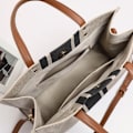 Miniatyrbillede 9 af 10: Tote Stripe Bag Crossbody taske SORT INGEN lynlås INGEN lynlås black no zipper-no zipper