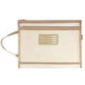 Pikkukuva 1 / 10: 2kpl Asiakirjalaukku Case Säilytyslaukku KHAKI Khaki Double Layered-Double Layered
