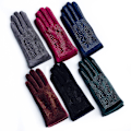 Miniatyrbillede 2 af 10: Rhinestone Handsker Varme Handsker SORT SORT black
