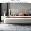 Miniatyrbillede 6 af 10: 1/2 Stk Justerbar Møbel Ben Højde Kontrol SORT 2 STK 2 STK black 2pcs-2pcs
