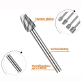 Miniatyrbilde 4 av 10: Drill Bits Kit Rotary Burr Tool GULL 10 STK gold 10pcs