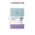 Miniatyrbillede 2 af 10: A5 Password Book Password Keeper Book 02 02 02