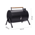 Miniatyrbilde 1 av 10: Outdoor Camping Grill Bærbar BBQ Grill Grill SVART Black
