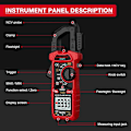 Miniatyrbilde 4 av 10: Digitalt klemmemåler Smart multimeter HT207B HT207B HT207B