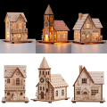 Miniatyrbilde 9 av 10: Jul Luksus Bungalow Jul LED Lys KIRKE KIRKE Church
