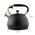 Miniatyrbild 2 av 10: 3,5L Visslande vattenkokare Vattenkokare Vattenkokare Black