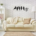 Miniatyrbilde 3 av 5: Metal Bird Wall Art Metal Ornament Bird Silhouette Decoration