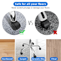 Miniatyrbilde 6 av 7: Castor Caster Wheels Kontorstol Sete erstatning Reserve