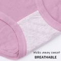 Miniatyrbillede 9 af 10: Menstruationsunderbukser Plus Size Bomuldstrusser 4XLGRÅ GRÅ 4XLGrey