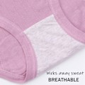 Miniatyrbillede 9 af 10: Menstruationsunderbukser Plus Size Bomuldstrusser 4XLTARO LILLA 4XLTaro Purple