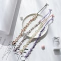 Miniatyrbillede 3 af 10: 1 par blomstrede BH-stropper Skulderstropper LYSE LILLA light purple