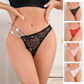 Miniatyrbild 8 av 10: Perspektiv Trosor G-string Bikini Underkläder SVART S Black S