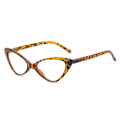 Pikkukuva 1 / 10: Anti-Blue Light lukulasit Pyöreät silmälasit LEOPARD PRINT Leopard print Strength 250