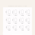 Miniatyrbilde 3 av 10: Falske negler Fake Nials W1291 W1291 W1291
