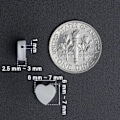 Miniatyrbilde 3 av 4: 2 tråder ca 125 stk hjerteformede perler Naturlige skallperler