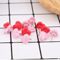 Miniatyrbilde 6 av 6: Hjerte Pushpins Hjerte Thumb Tacks Push Pins