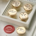 Miniatyrbilde 4 av 10: Forsegling Kobberhode voksforseglingsstempel 1 1 1