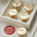 Miniatyrbilde 4 av 10: Seal Kobberhode Voks Seal Stempel 7 7 7