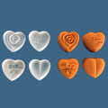 Miniatyrbilde 3 av 4: 30g Mooncake Mold Hjerte Stempel Cookie Cutter